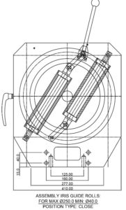 adjustable iris wire guide 250mm cemanco