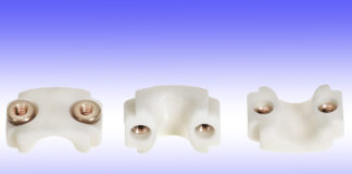 ceramic buncher guide aluminum alumina oxide cemanco polished brass fitting threaded threads bushing